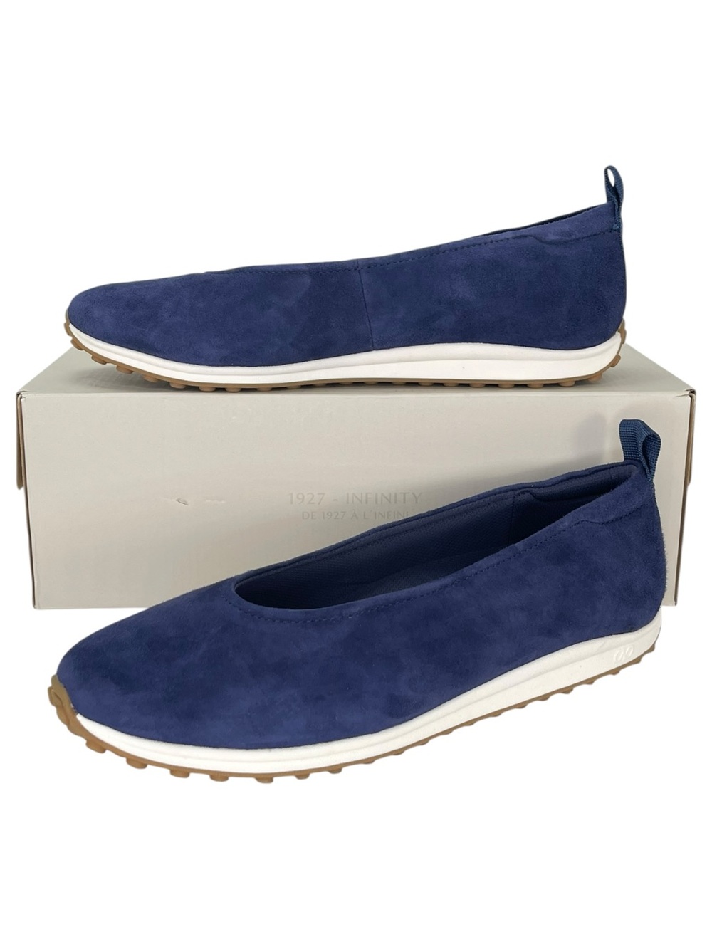 Naturalizer Carla Blue Suede Leather Womens Loafers Size 9.5M
